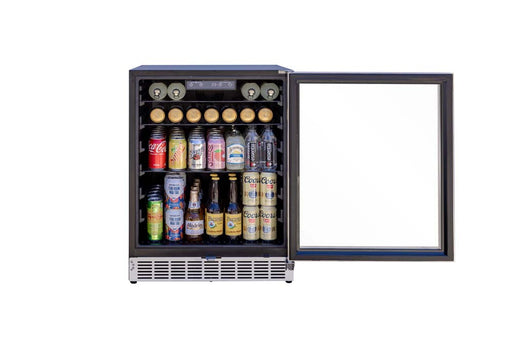 AMD 24" 5.1c Outdoor Rated Refrigerator with Glass Door and Glass Shelves - AMD-RFR-24G - 1