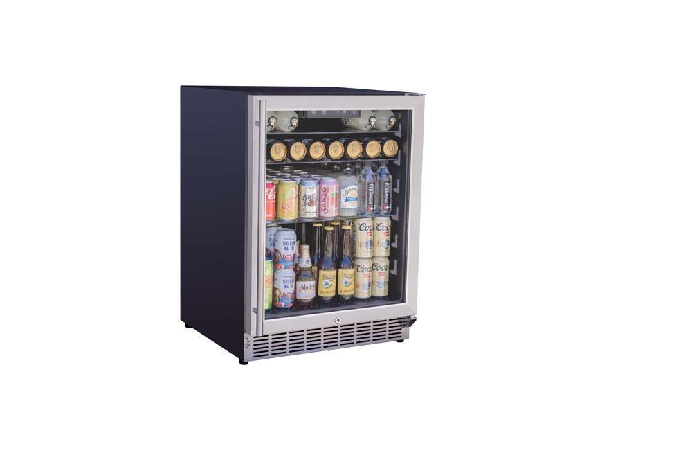 AMD 24" 5.1c Outdoor Rated Refrigerator with Glass Door and Glass Shelves - AMD-RFR-24G - 2