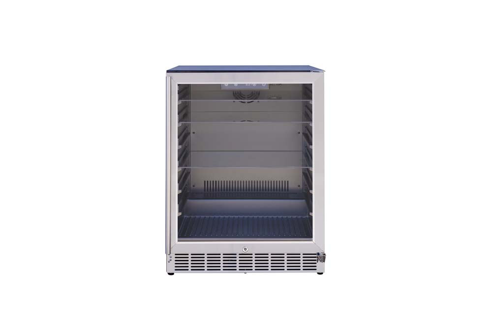 AMD 24" 5.1c Outdoor Rated Refrigerator with Glass Door and Glass Shelves - AMD-RFR-24G - 4