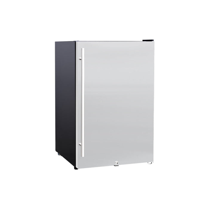 True Flame 22" 4.1c Outdoor Approved Fridge Stainless steel Reversible Door with Lock - TF-RFR-22S