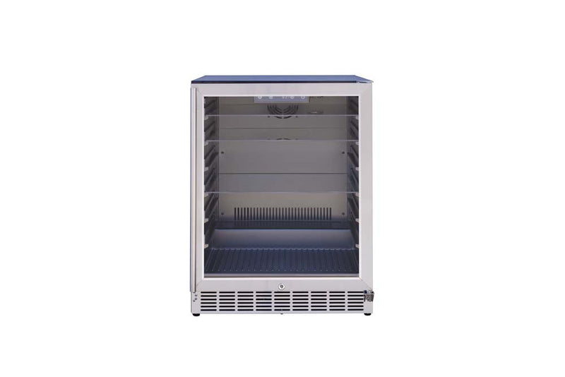 AMD 24" 5.1c Outdoor Rated Refrigerator with Glass Door and Glass Shelves - AMD-RFR-24G - 4