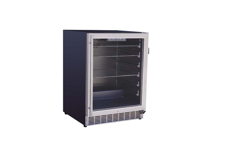 AMD 24" 5.1c Outdoor Rated Refrigerator with Glass Door and Glass Shelves - AMD-RFR-24G - 6