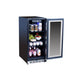 TrueFlame 15" Outdoor Rated Fridge with Glass Door - TF-RFR-15G Additional Image-3