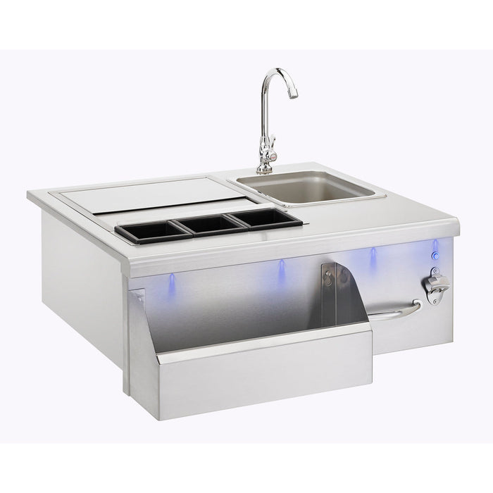 TrueFlame 30" Lighted Beverage & Prep Station - TF-BC-30L - 1