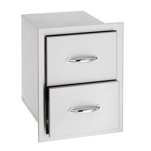 TrueFlame 17" Double Drawer - TF-DR2-17-A - 1