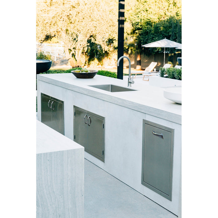 TrueFlame 20" 2-Bin Trash/Recycling Drawer - TF-TD2-20 - 2