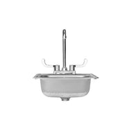 TrueFlame 15"x15" Drop-in Sink - TF-NK-15D - 3