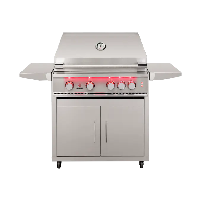 TrueFlame 32" Freestanding Grill - TF32+CART-TF-32DC