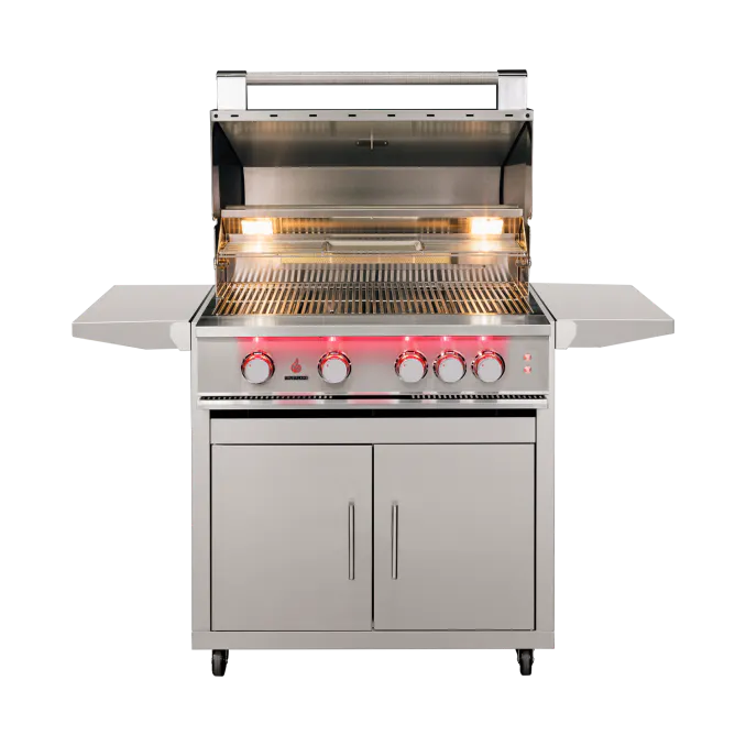 TrueFlame 32" Freestanding Grill - TF32+CART-TF-32DC