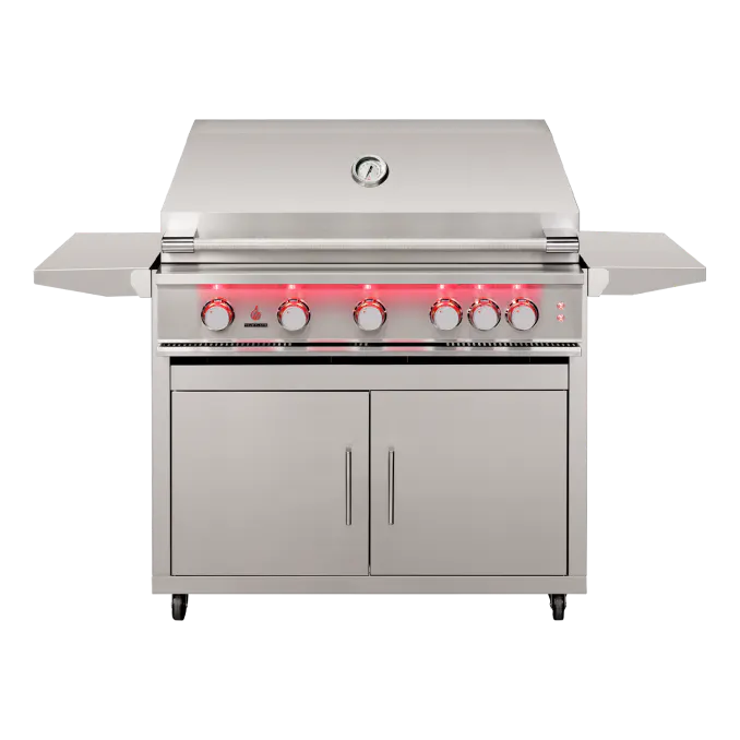 TrueFlame 40" Freestanding Grill - TF40+CART-TF-40DC