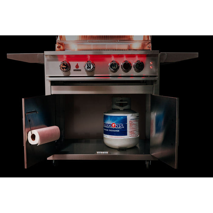 TrueFlame Deluxe Freestanding Grill Cart - CART-TF-DC