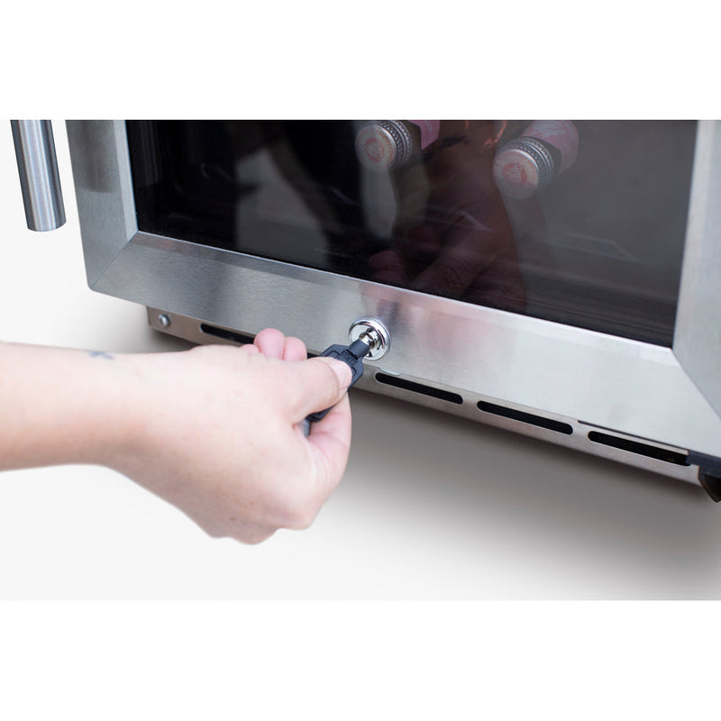 TrueFlame 15" Outdoor Rated Dual Zone Wine Cooler - TF-RFR-15WD Additional Image-11