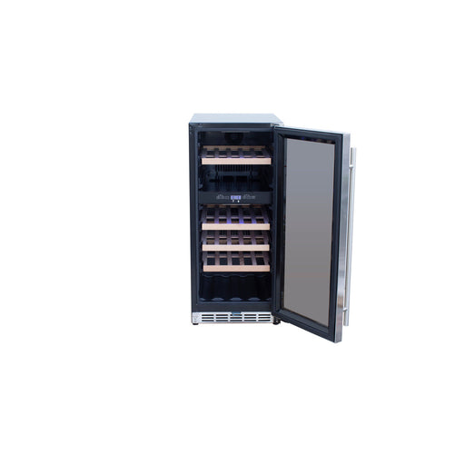 TrueFlame 15" Outdoor Rated Dual Zone Wine Cooler - TF-RFR-15WD Additional Image-1