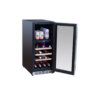 TrueFlame 15" Outdoor Rated Dual Zone Wine Cooler - TF-RFR-15WD Additional Image-4