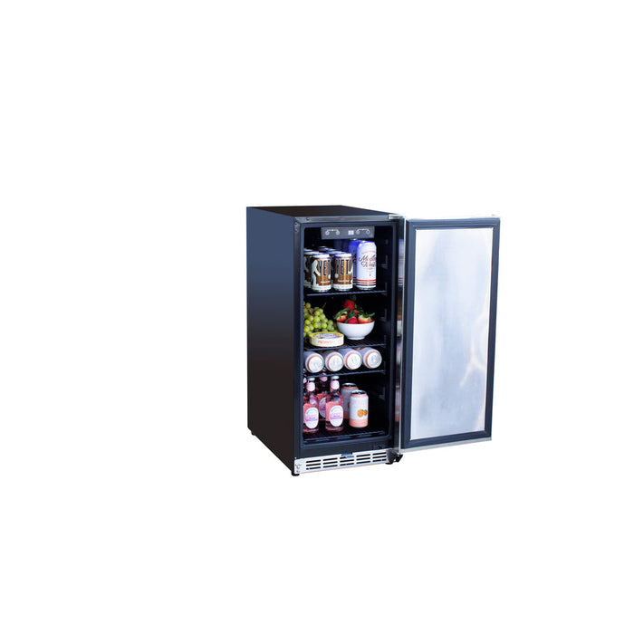 TrueFlame 15" Outdoor Rated Fridge with Stainless Door - TF-RFR-15S Additional Image-4