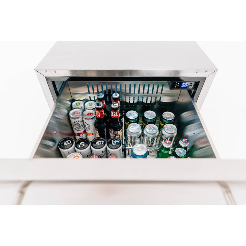 TrueFlame 24" 5.3C Deluxe Outdoor Rated 2-Drawer Refrigerator - TF-RFR-24DR2 Additional Image-5