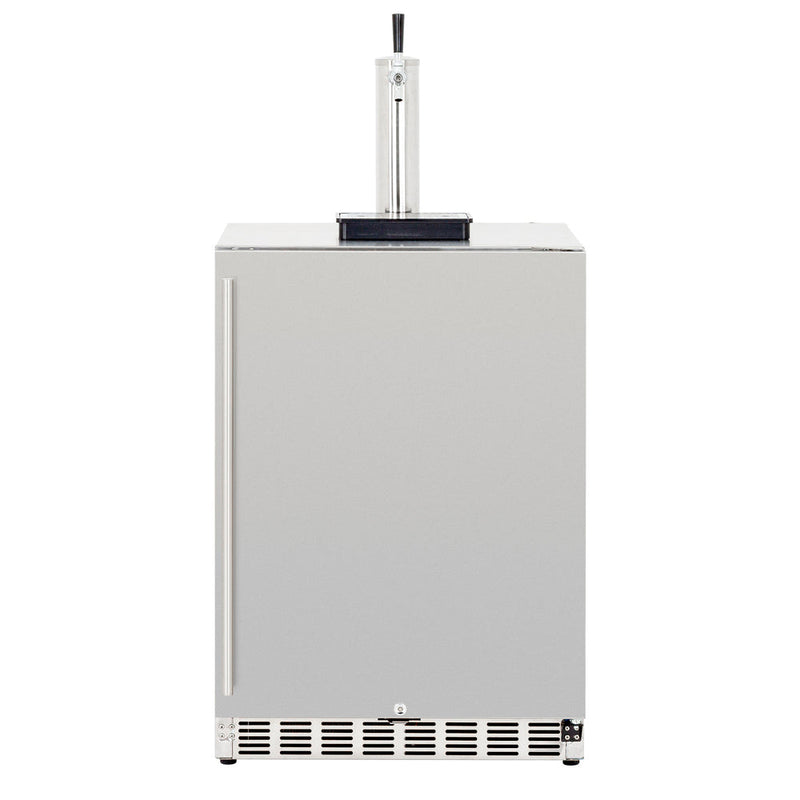 TrueFlame 24" 6.6C Deluxe Outdoor Rated Kegerator - TF-RFR-24DK-P Additional Image-1