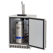 TrueFlame 24" 6.6C Deluxe Outdoor Rated Kegerator - TF-RFR-24DK-P Additional Image-3