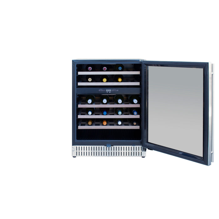 TrueFlame 24" Outdoor Rated Dual Zone Wine Cooler - TF-RFR-24WD Additional Image-6