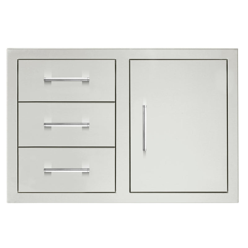 TrueFlame 33" 3-Drawer & Access Door Combo - TF-DC3-33