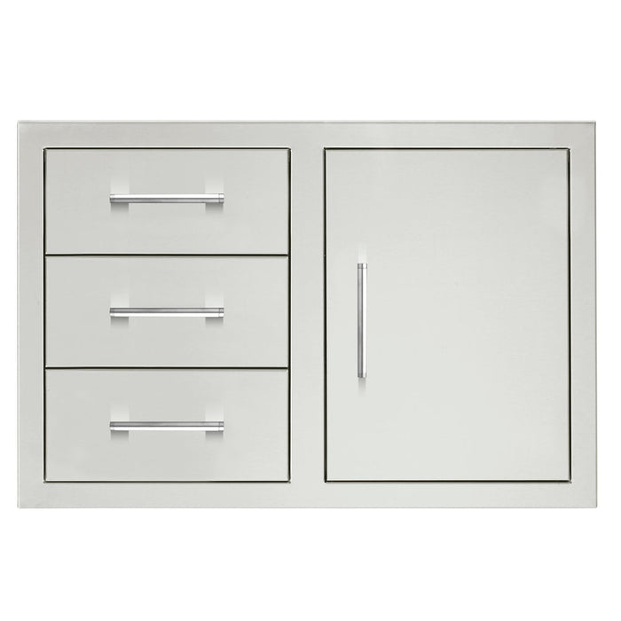 TrueFlame 33" 3-Drawer & Access Door Combo - TF-DC3-33